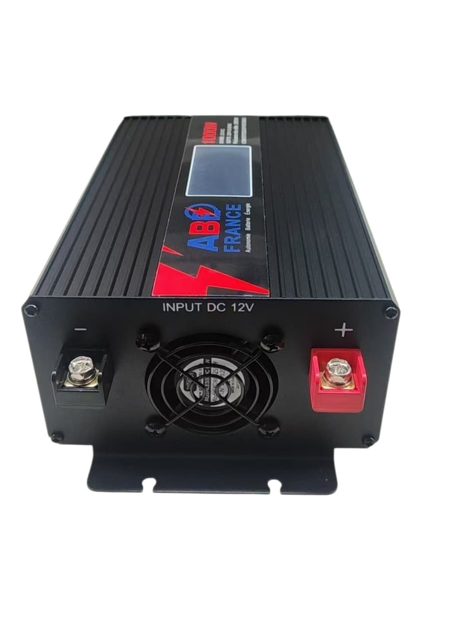 Bornes batterie 12V et ventilateur du convertisseur ABE France