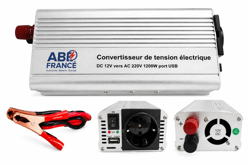 Convertisseur 1200W 12V vers 220V ABE SM-1200-12 - ABE France