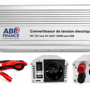 Convertisseur onde modifiée 1200W 12V 24V vers 220V SM-1200 ABE France